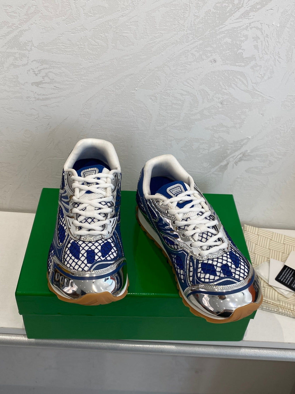 Blue Bottega Venetas