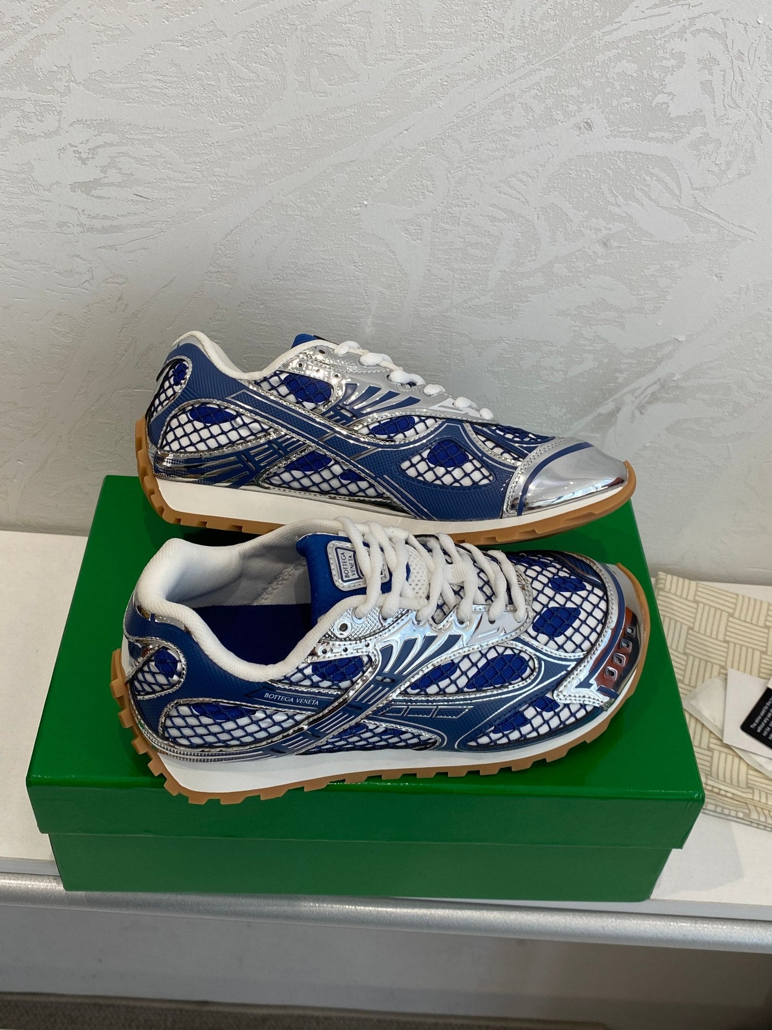 Blue Bottega Venetas