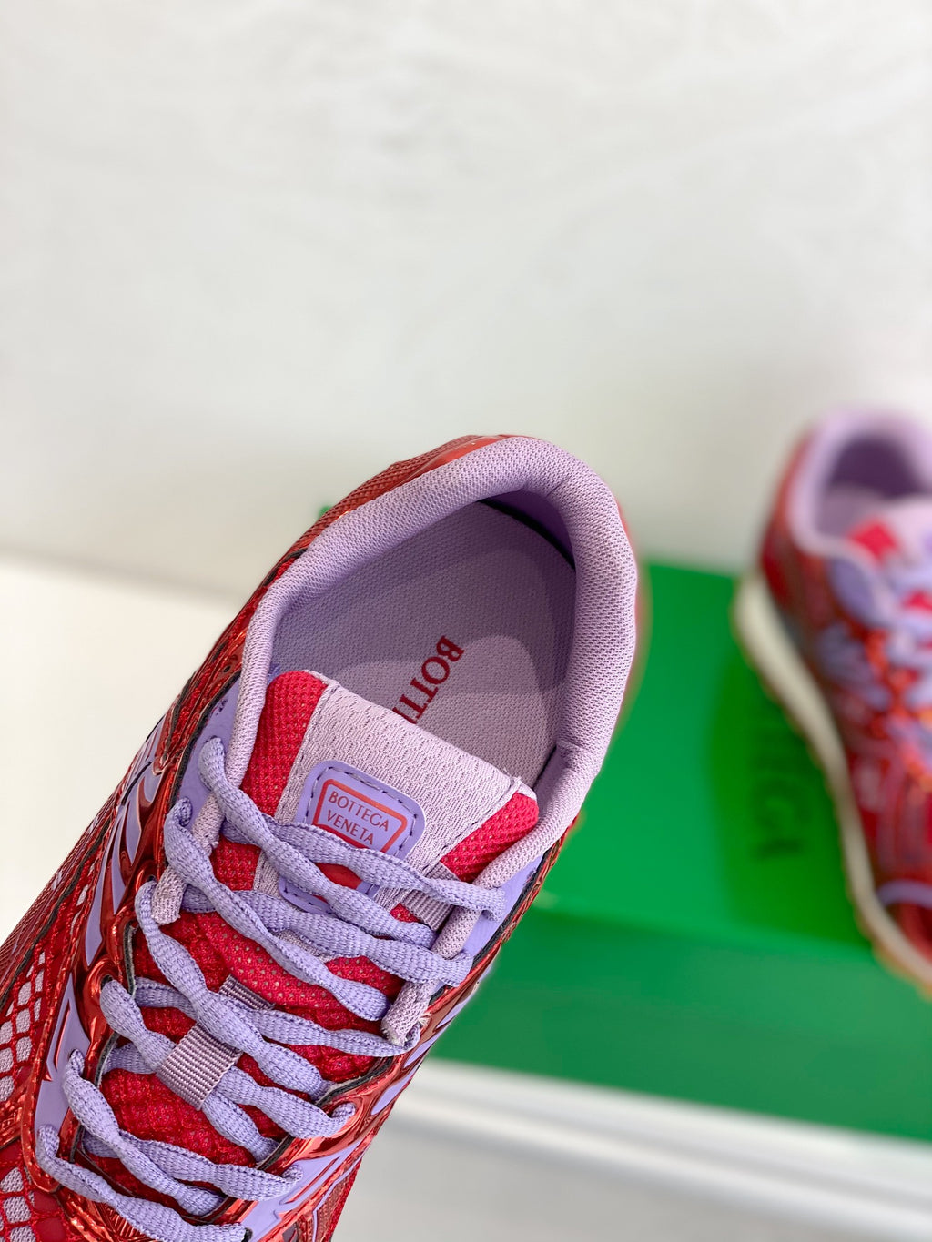 Red/Purple Bottega Venetas