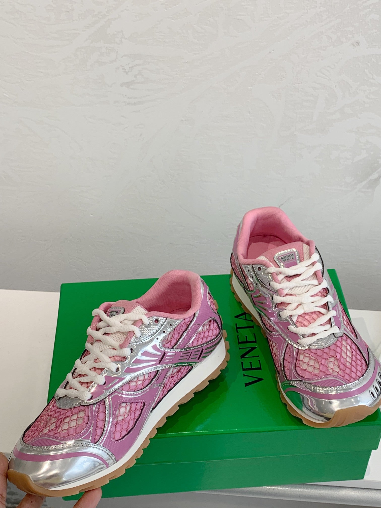Pink Bottega Veneta
