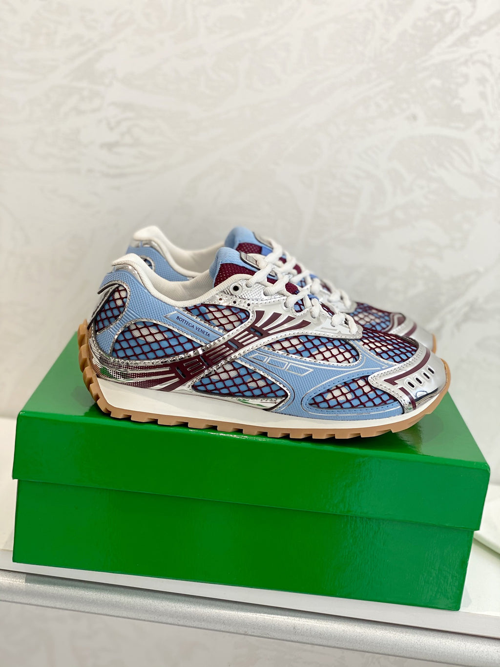 Blue and Red Bottega Venetas